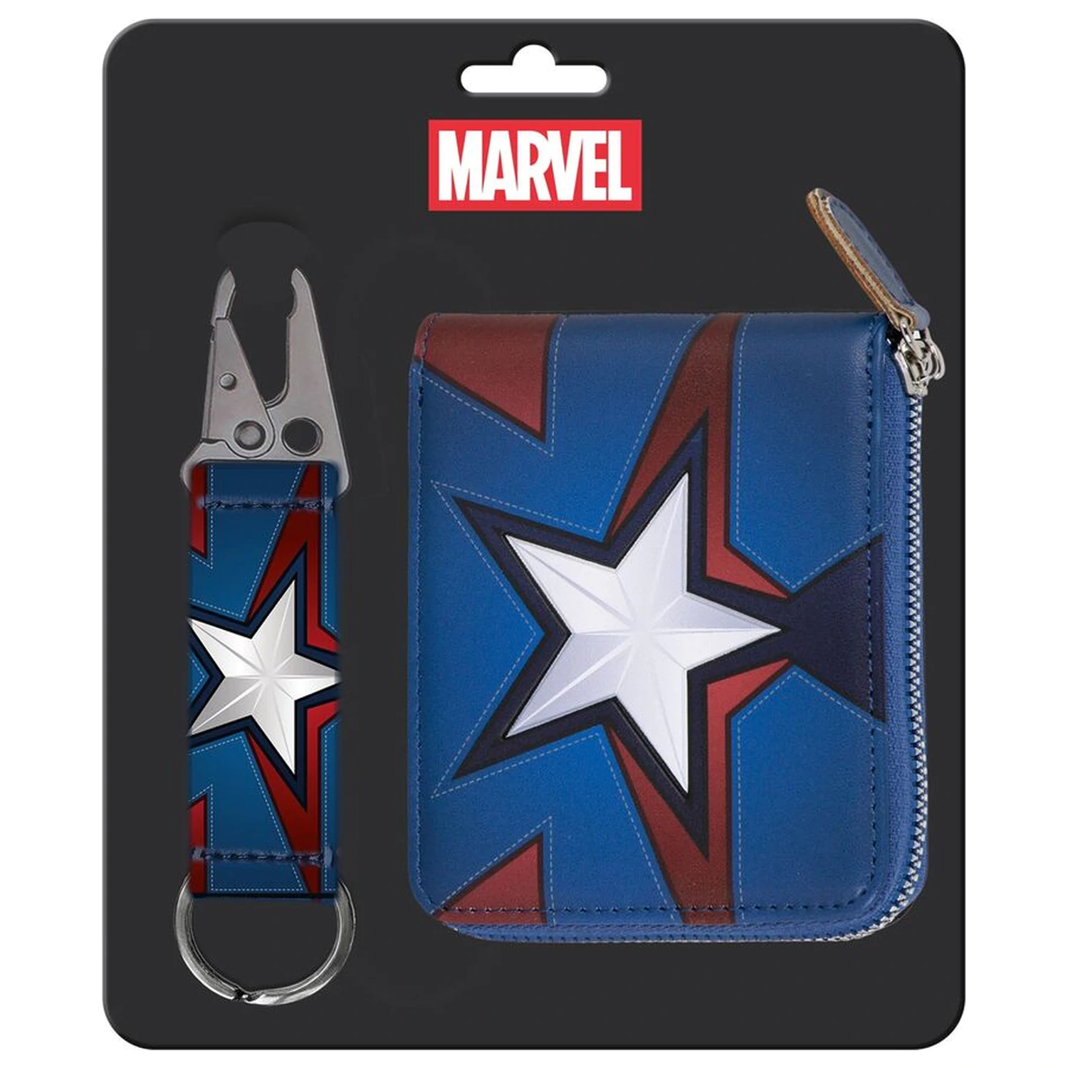 Marvel Captain America obesek za ključe + set denarnice fotografija izdelka