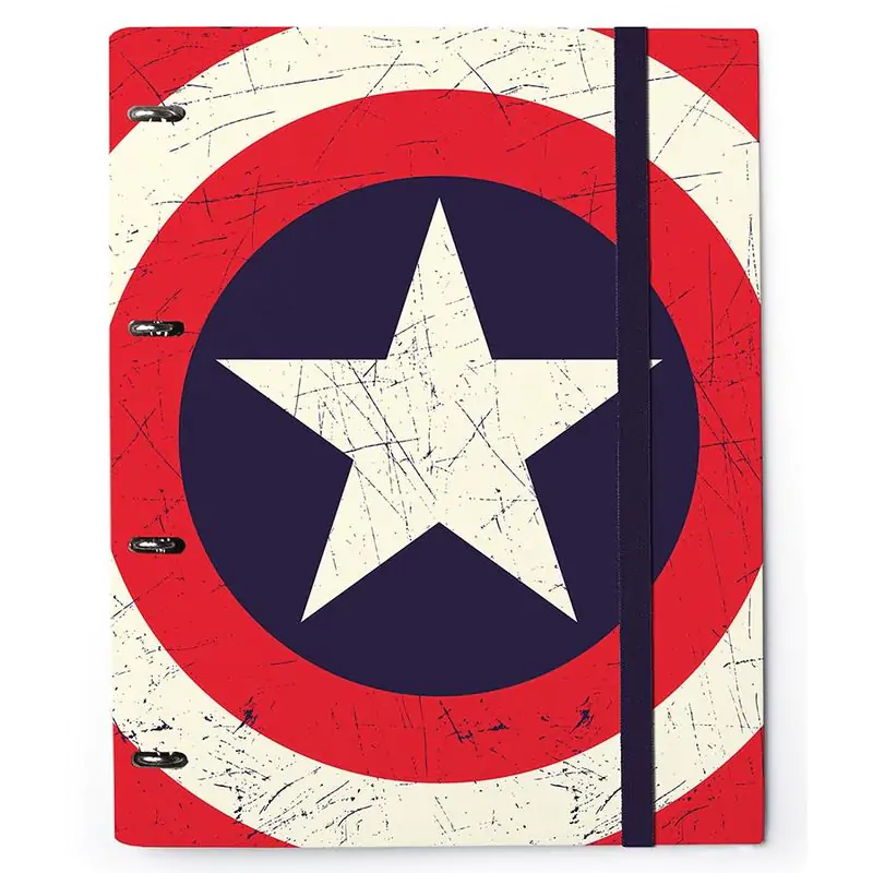 Captain America Marvel štirje obročni vezalnik z elastiko polnjen fotografija izdelka
