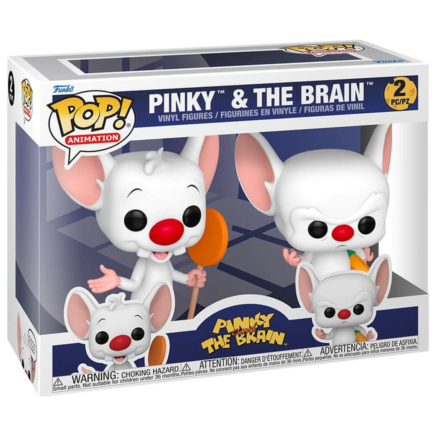 Animaniacs Funko POP! Television Vinilni figurici 2-Pack Pinky & The Brain 9 cm fotografija izdelka