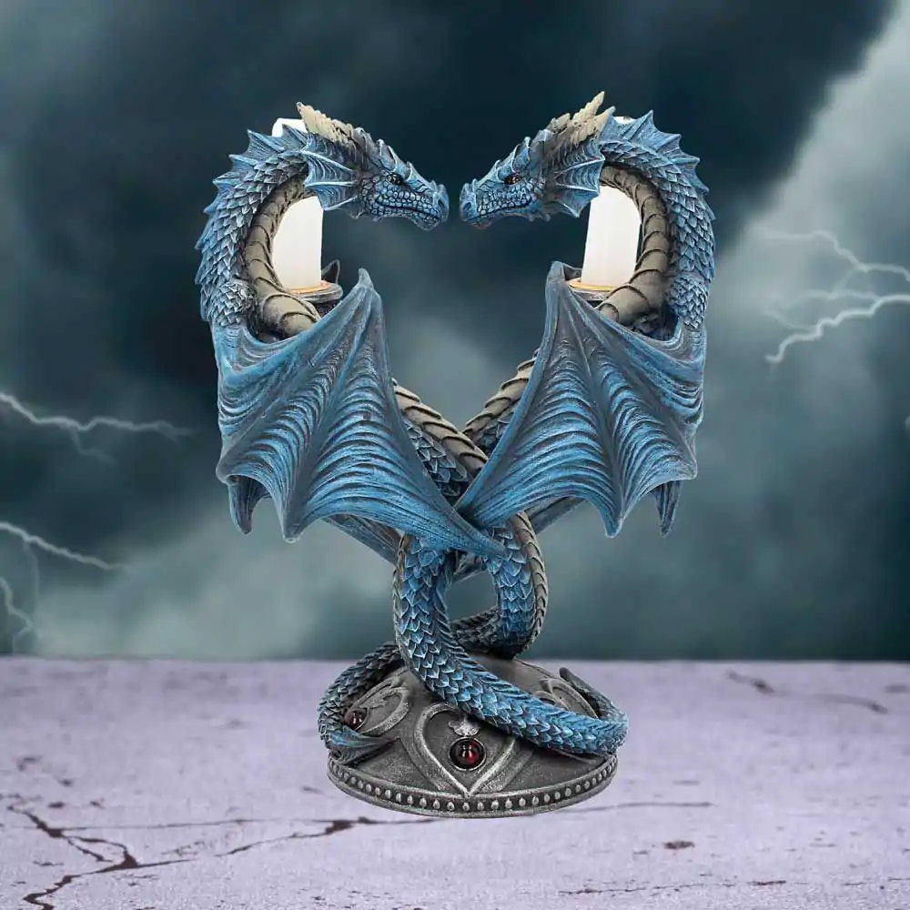 Anne Stokes Svečnik Dragon Heart 23 cm fotografija izdelka