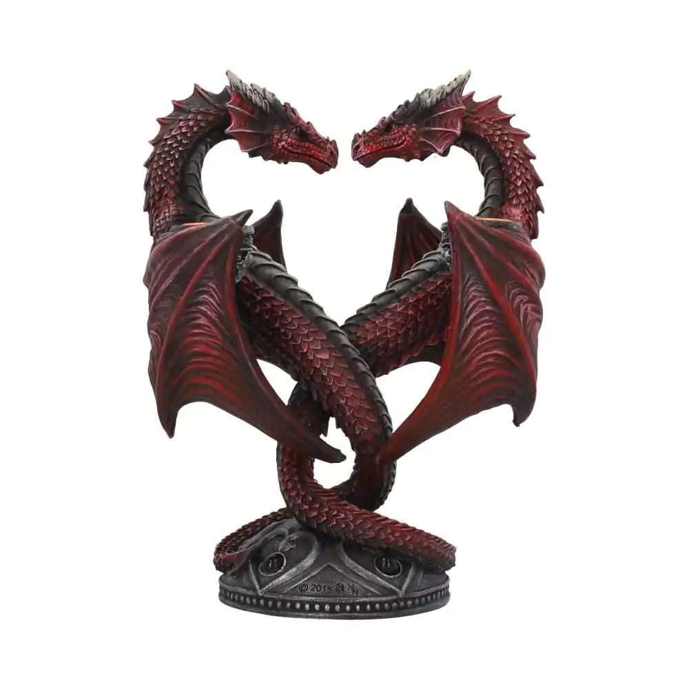 Anne Stokes svečnik Dragon Heart Valentine's Edition 23 cm fotografija izdelka