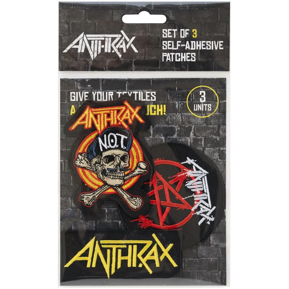 Anthrax komplet našitkov (3 kosi) fotografija izdelka
