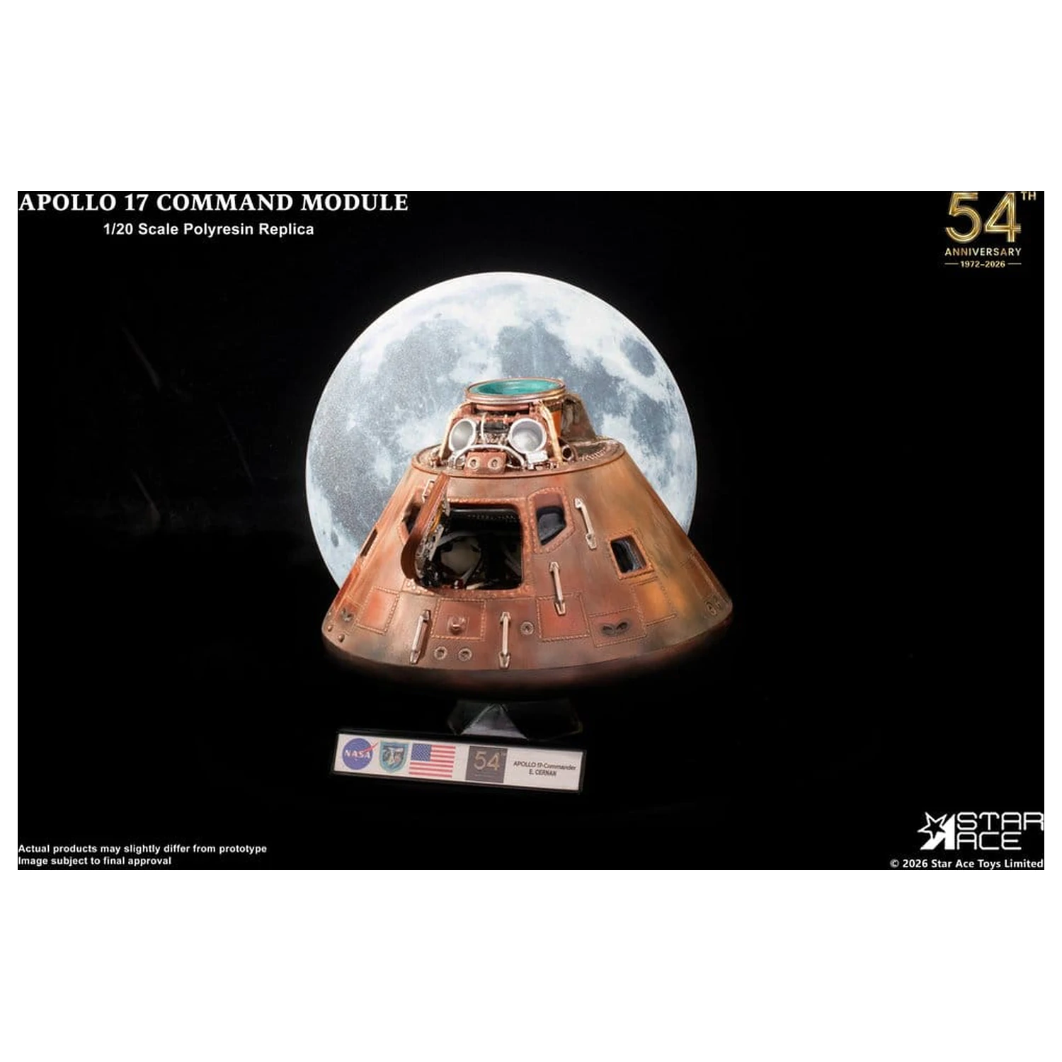 Apollo 17 replika 1/20 Komandni Modul 20 cm fotografija izdelka