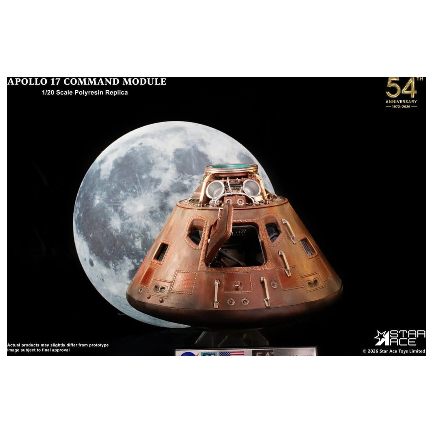 Apollo 17 replika 1/20 Komandni Modul 20 cm fotografija izdelka