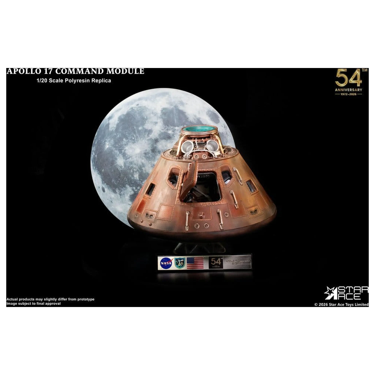 Apollo 17 replika 1/20 Komandni Modul 20 cm fotografija izdelka