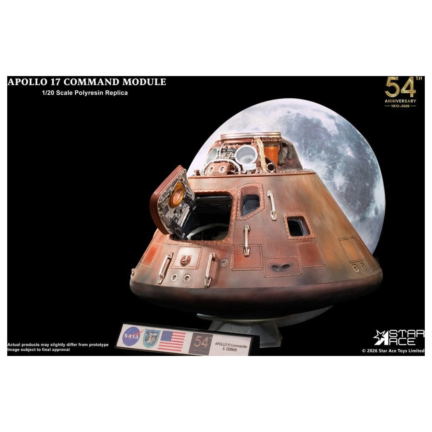 Apollo 17 replika 1/20 Komandni Modul 20 cm fotografija izdelka
