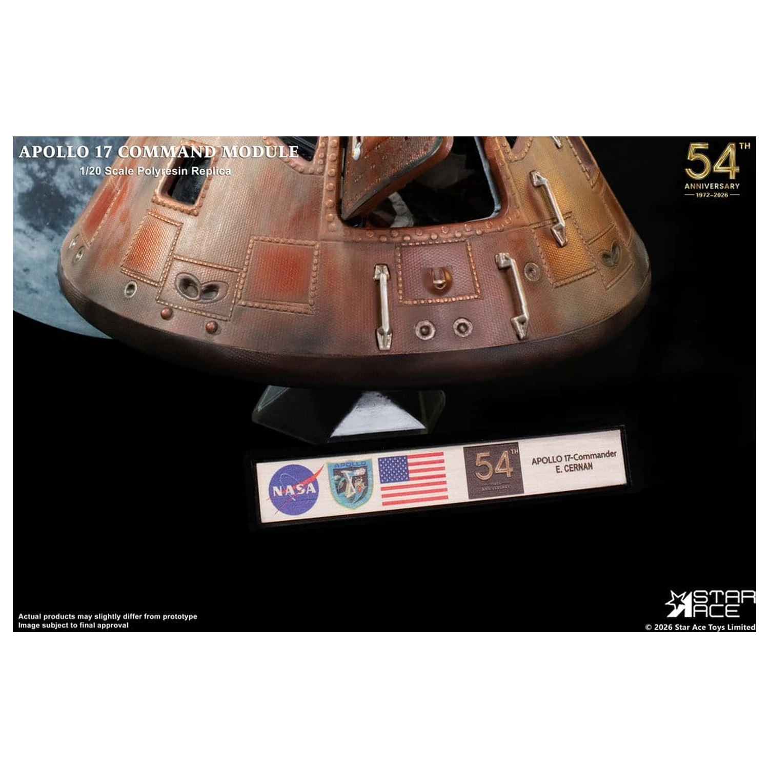 Apollo 17 replika 1/20 Komandni Modul 20 cm fotografija izdelka