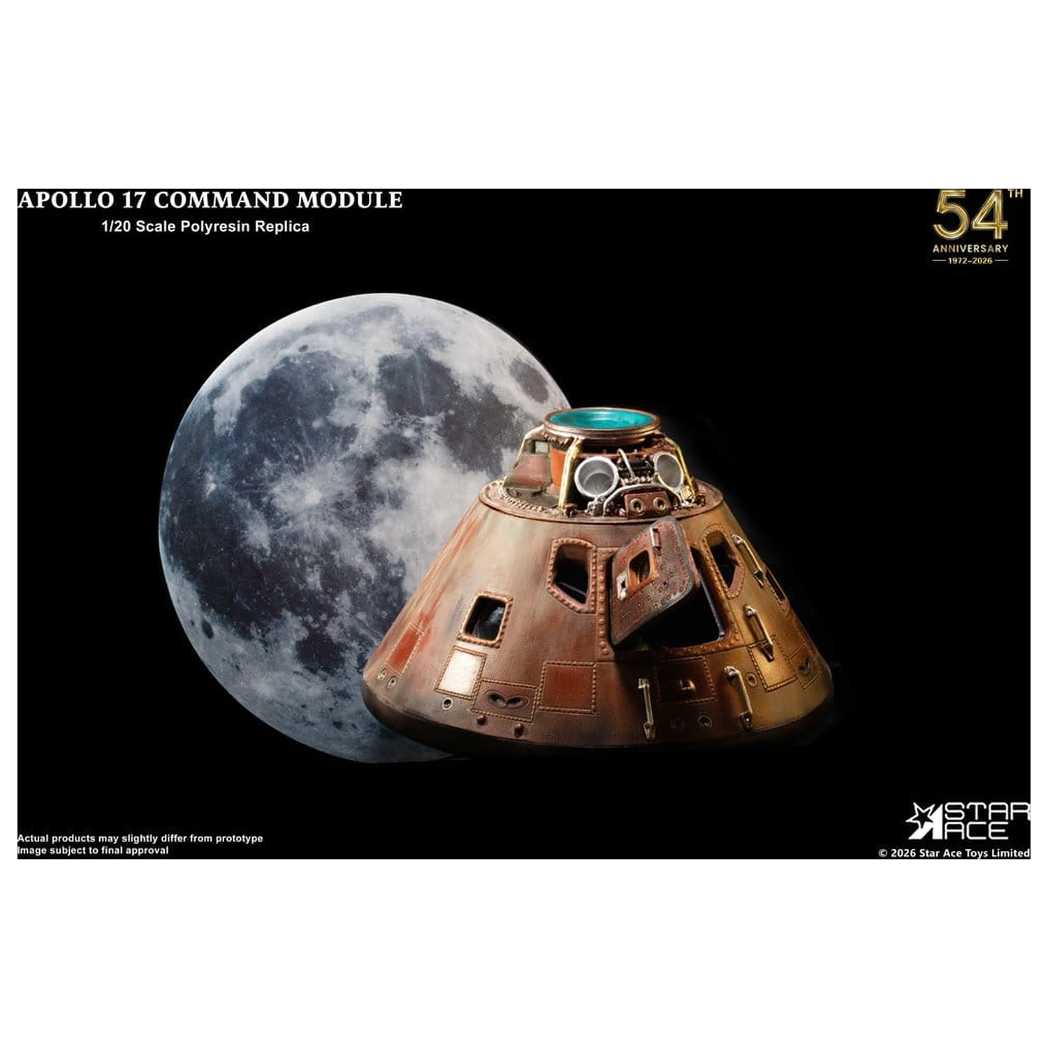 Apollo 17 replika 1/20 Komandni Modul 20 cm fotografija izdelka