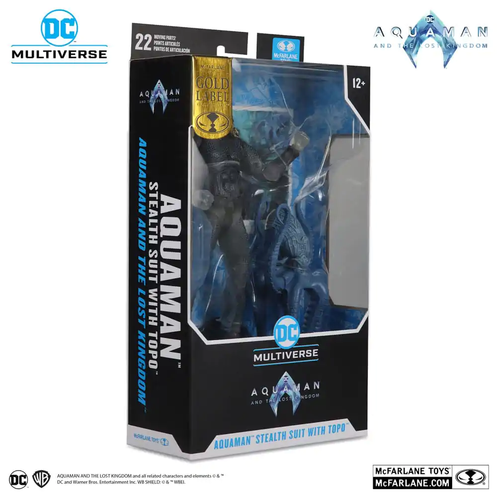 Aquaman and the Lost Kingdom DC Multiverse akcijska figura Aquaman (Stealth Suit with Topo) (Gold Label) 18 cm fotografija izdelka