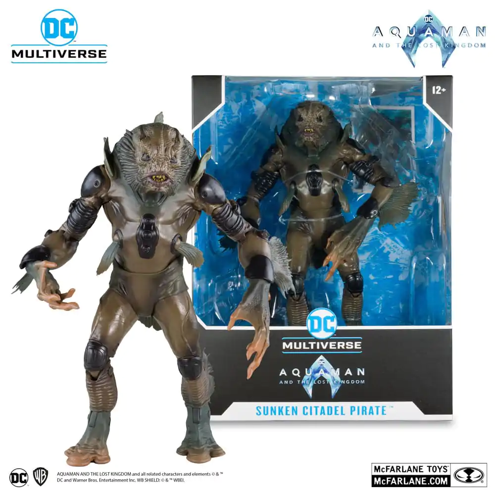 Aquaman and the Lost Kingdom DC Multiverse Megafig Akcijska Figura Sunken Citadel Pirate 30 cm fotografija izdelka