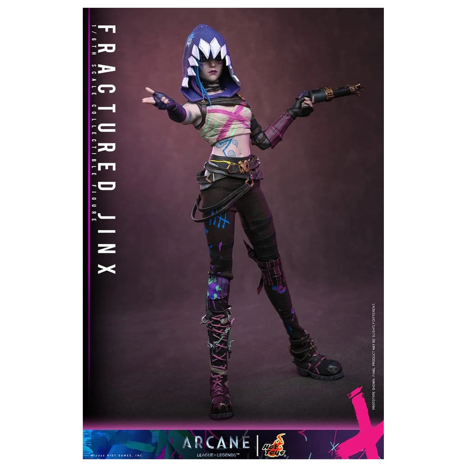 Arcane akcijska figura 1/6 Fractured Jinx 28 cm fotografija izdelka