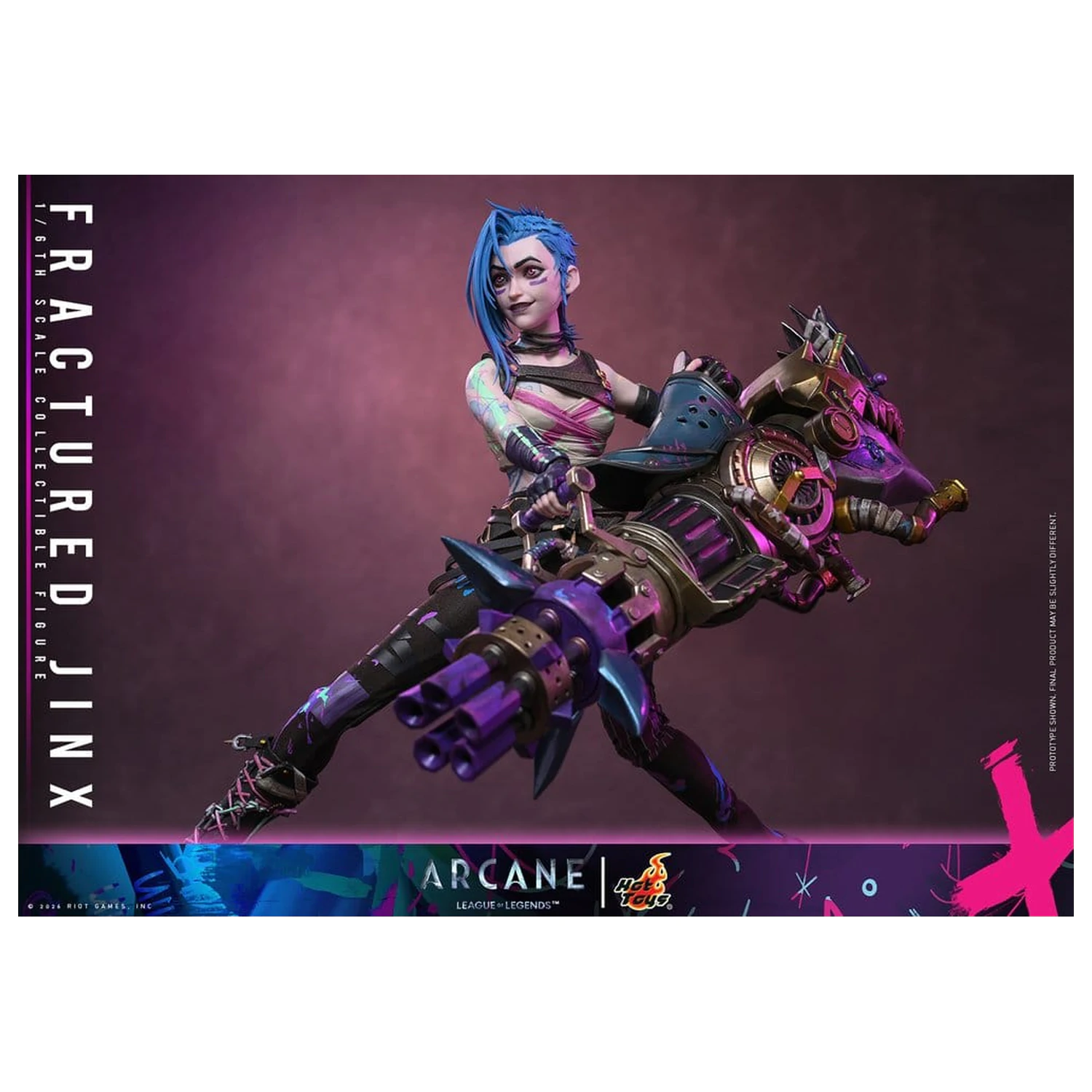 Arcane akcijska figura 1/6 Fractured Jinx 28 cm fotografija izdelka