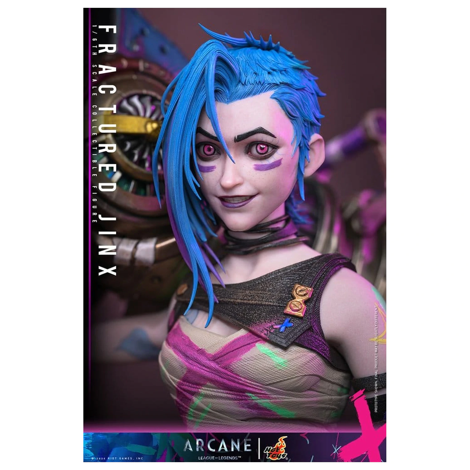 Arcane akcijska figura 1/6 Fractured Jinx 28 cm fotografija izdelka