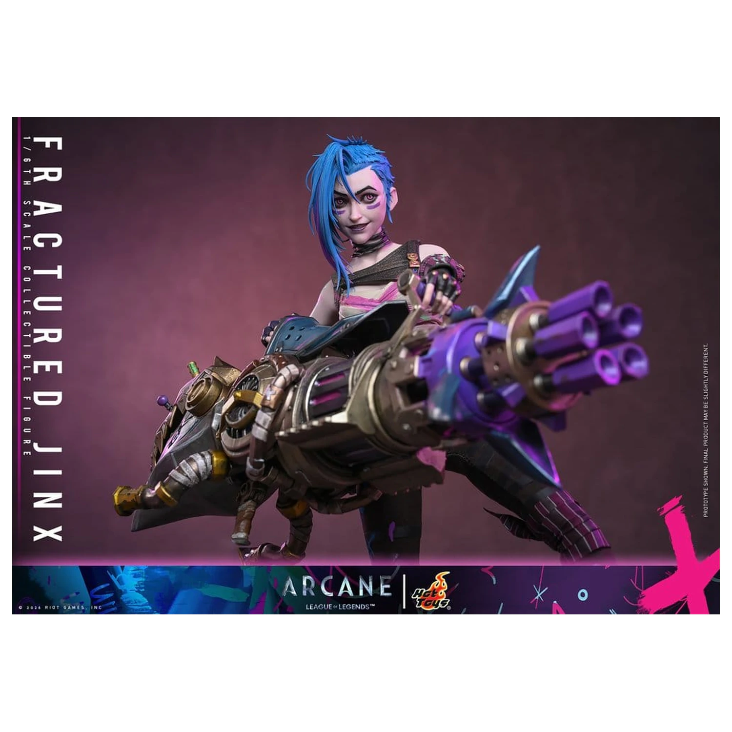 Arcane akcijska figura 1/6 Fractured Jinx 28 cm fotografija izdelka