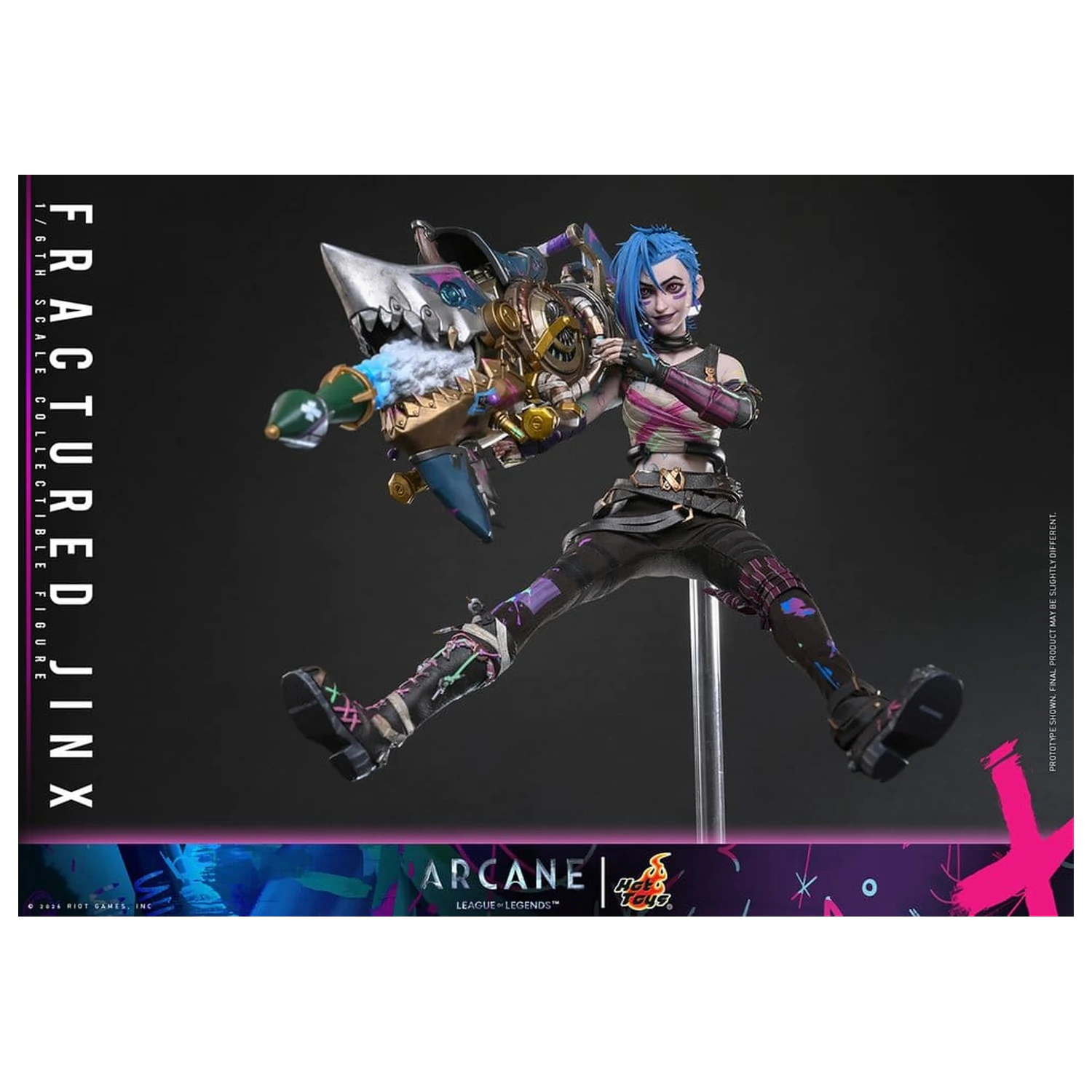 Arcane akcijska figura 1/6 Fractured Jinx 28 cm fotografija izdelka