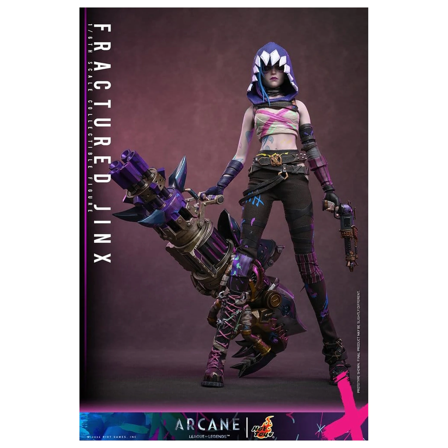 Arcane akcijska figura 1/6 Fractured Jinx 28 cm fotografija izdelka