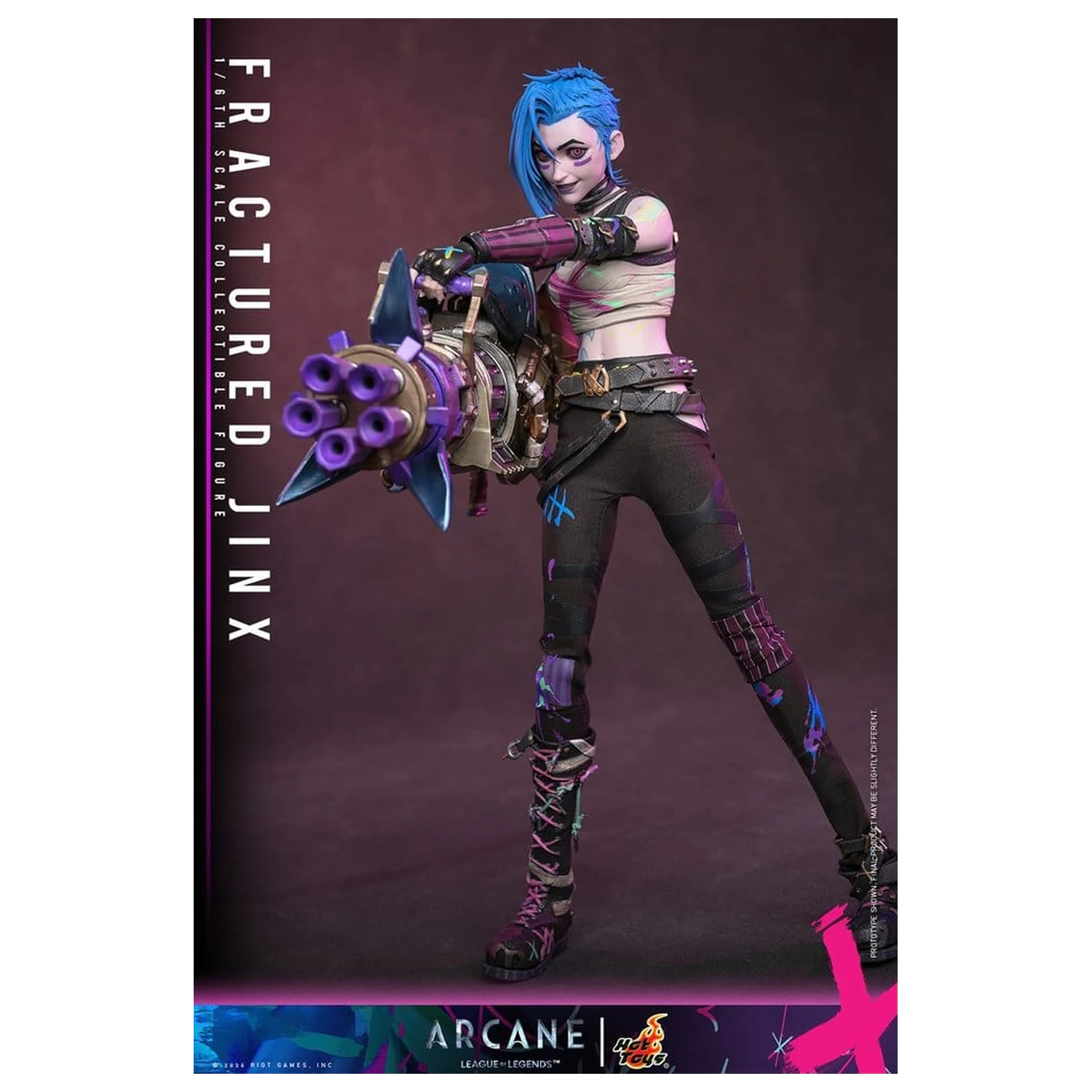 Arcane akcijska figura 1/6 Fractured Jinx 28 cm fotografija izdelka