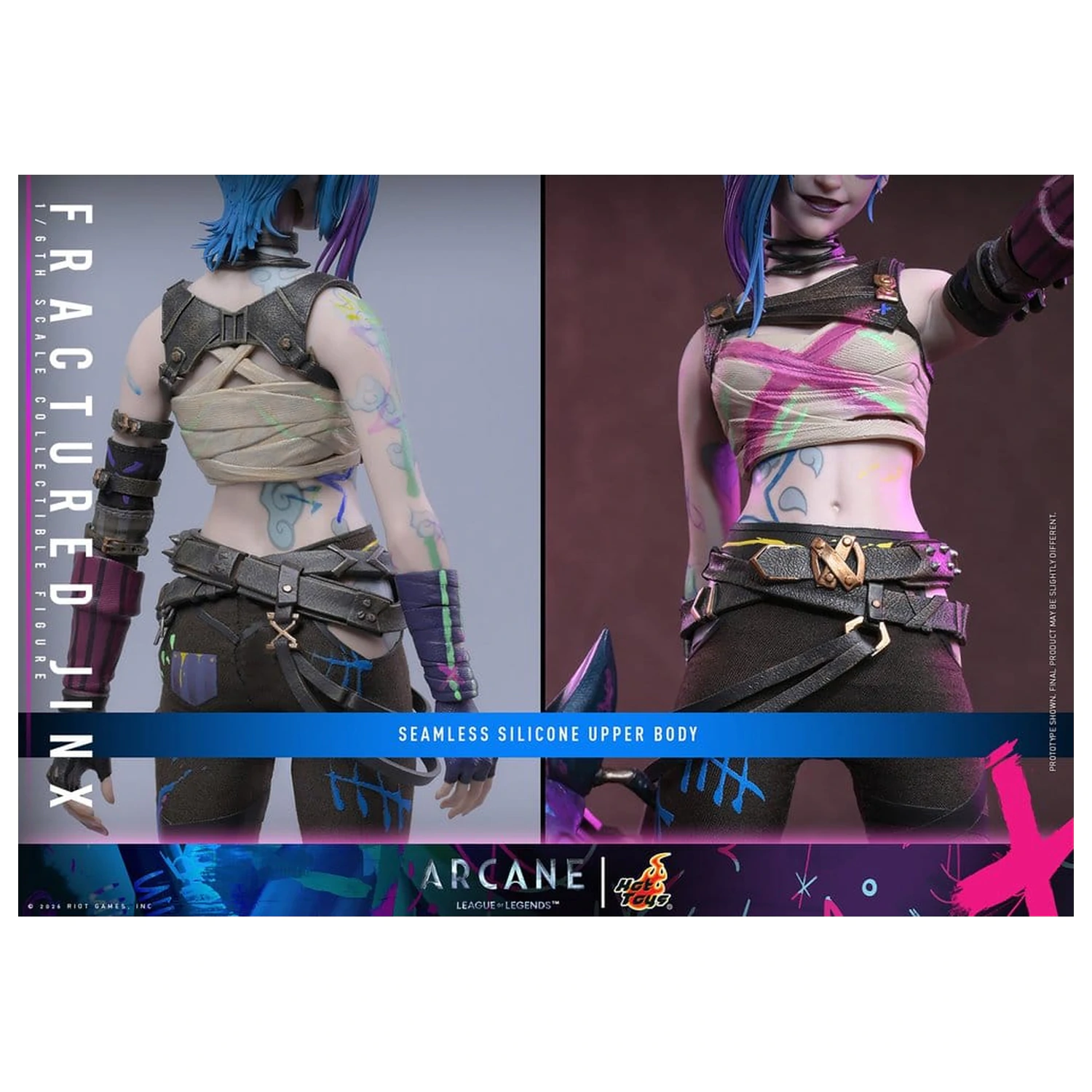 Arcane akcijska figura 1/6 Fractured Jinx 28 cm fotografija izdelka