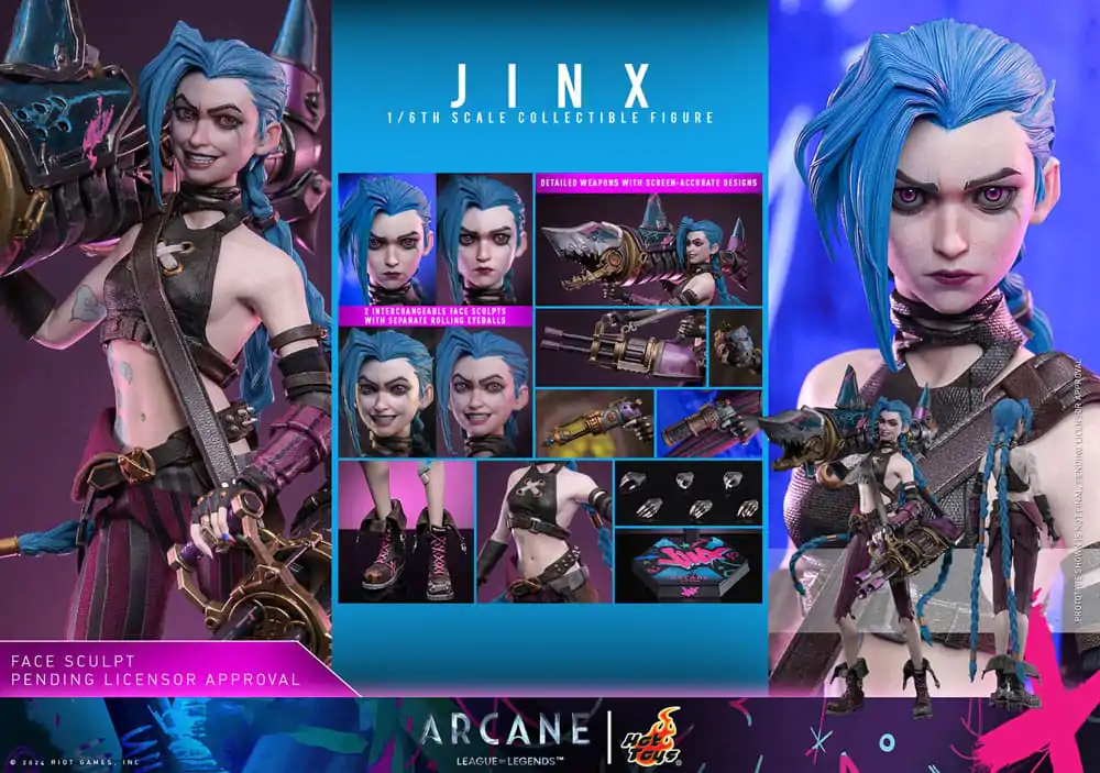 Akcijska figura Arcane 1/6 Jinx 27 cm fotografija izdelka