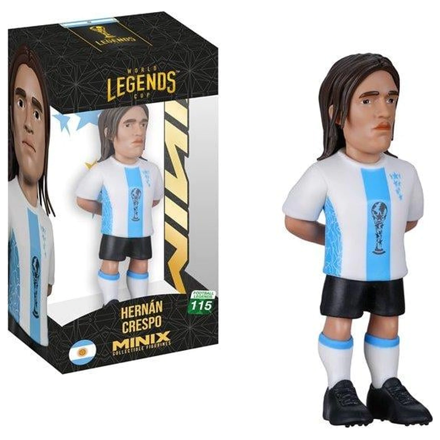 ARGENTINA Crespo Figura Minix World Legends Cup 12cm fotografija izdelka