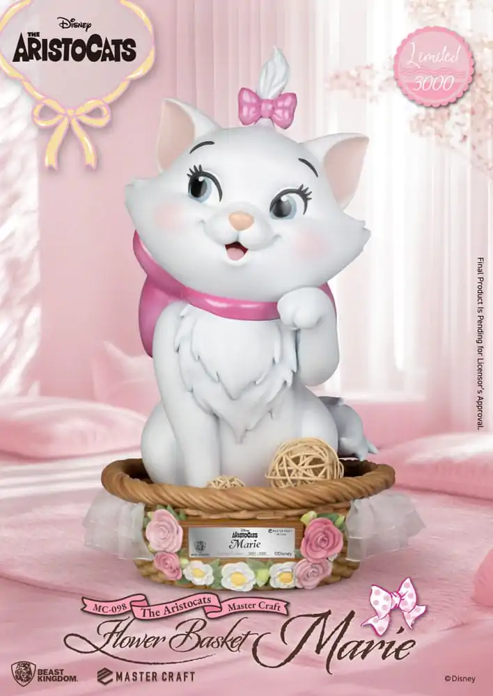 Aristocats Master Craft Kip Košara s cvetjem Marie 32 cm fotografija izdelka