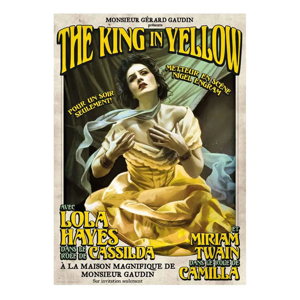 Arkham Horror umetniški tisk The King In Yellow Limited Edition 42 x 30 cm fotografija izdelka