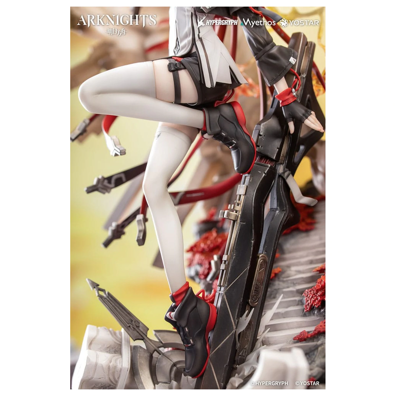 Arknights PVC kip 1/7 Exusiai the New Covenant: Elite 2 Ver. 36 cm fotografija izdelka
