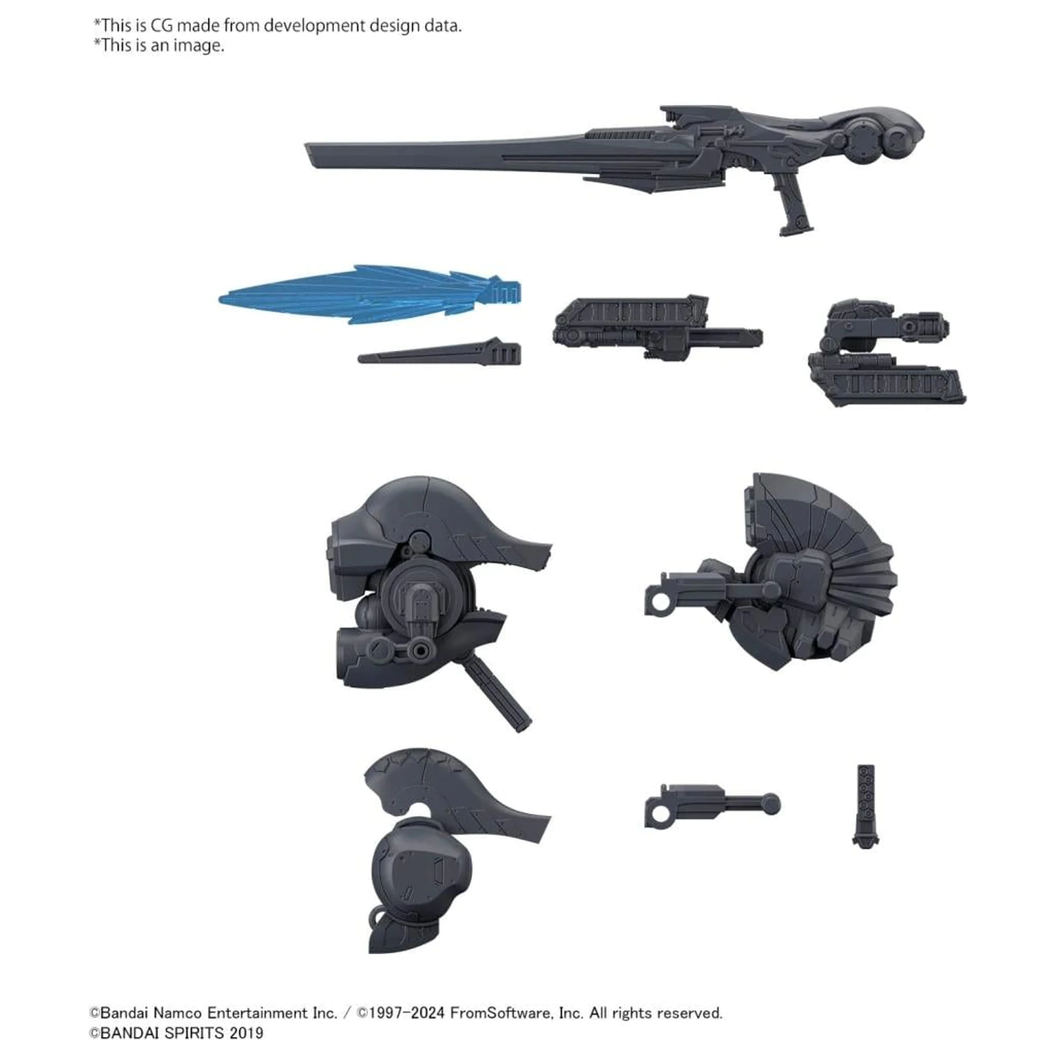 Armored Core VI 30mm Komplet dodatnih delov Set orožja 01 Model Kit fotografija izdelka