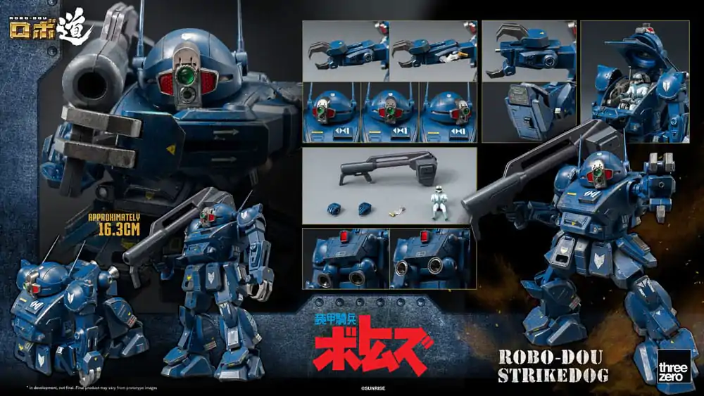 Armored Trooper Votoms Robo-Dou akcijska figura Strikedog 16 cm fotografija izdelka