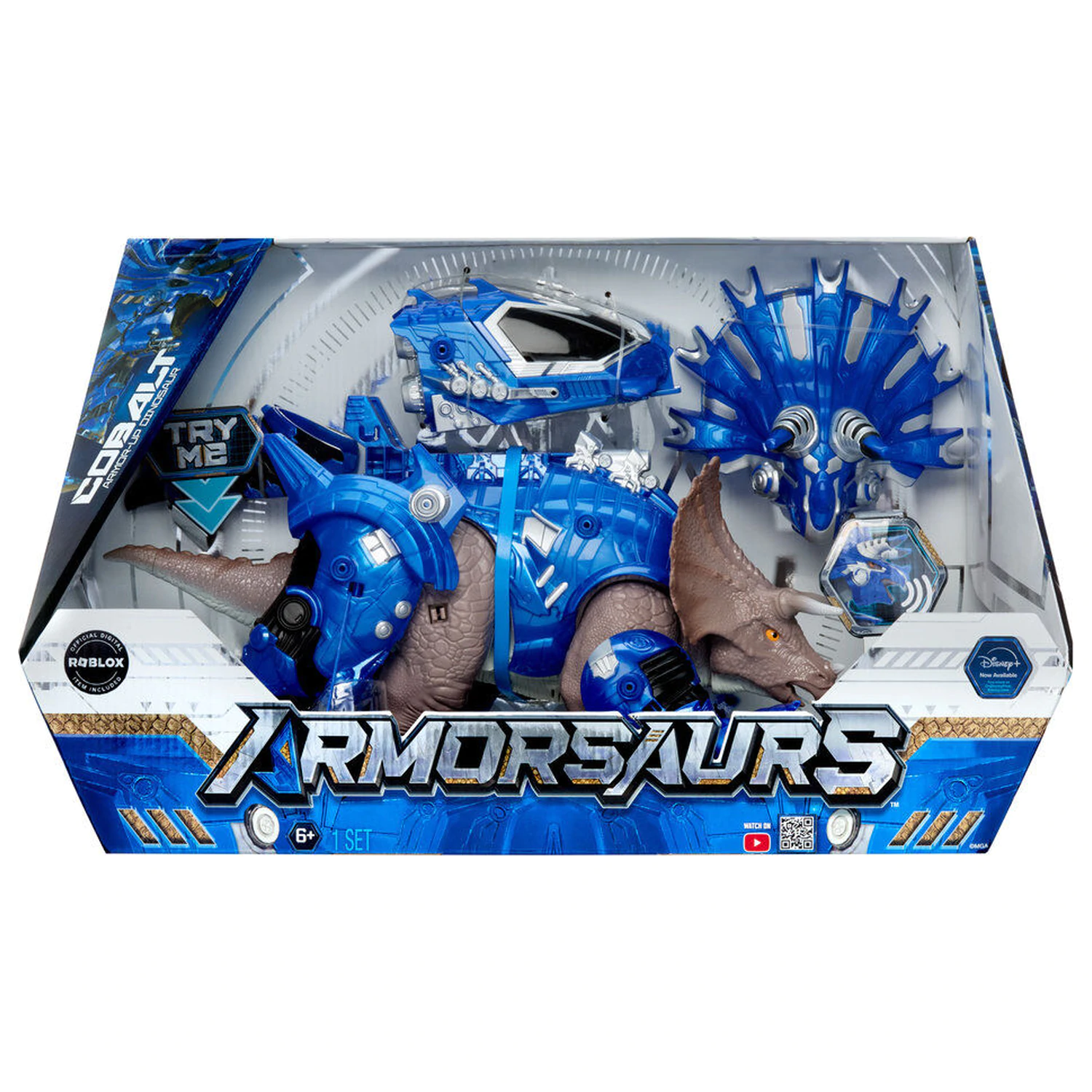 Armorsaurs Dinozaver Triceratops Cobalt figura fotografija izdelka