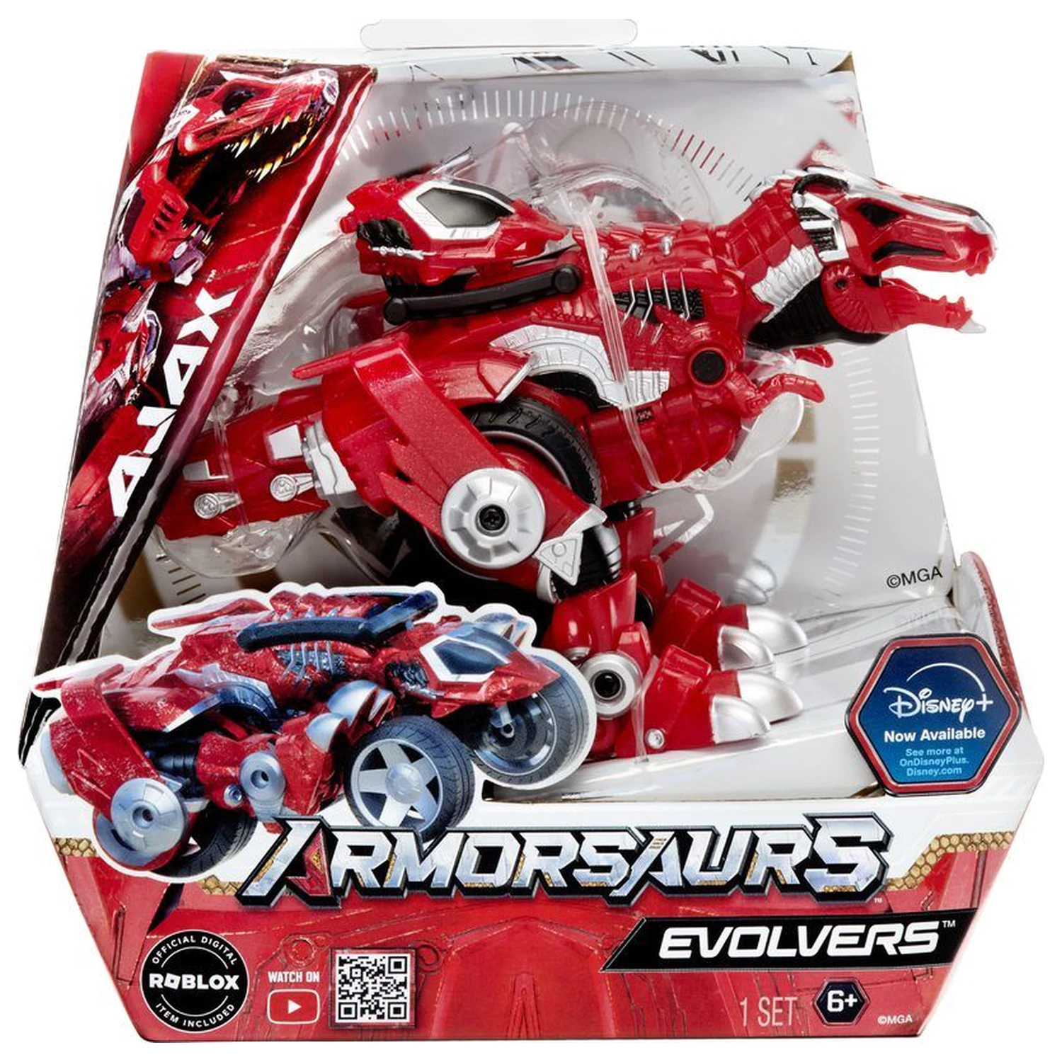 Armorsaurs Evolver T-Rex Ajax figura fotografija izdelka