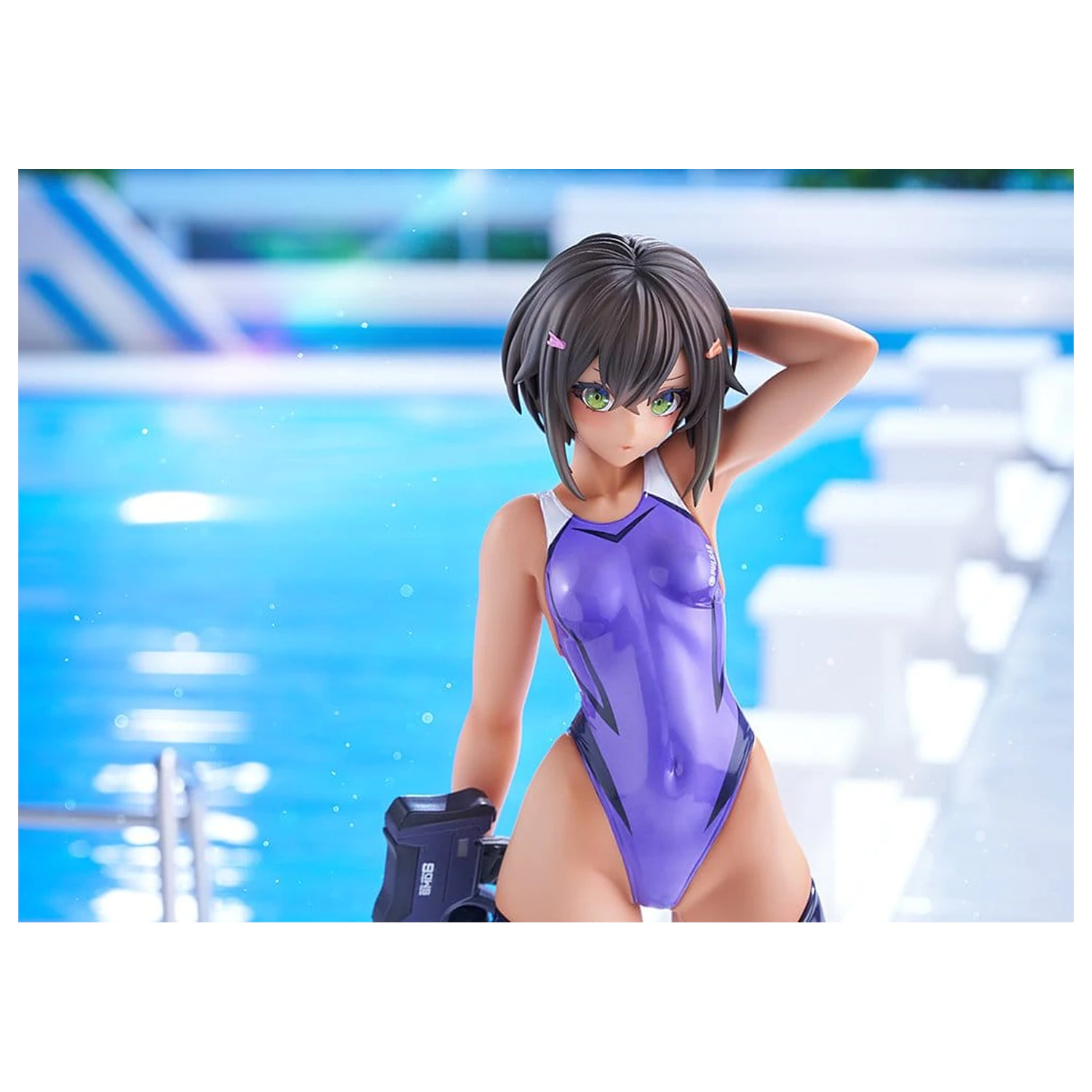 Arms Note PVC figura 1/7 Buchou-chan of the Swimming Club Purple Swimsuit Ver. 22 cm fotografija izdelka
