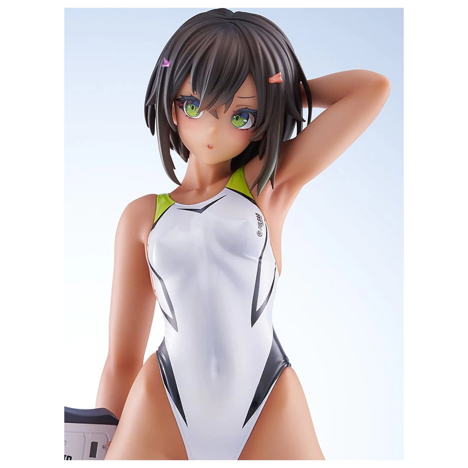 Arms Note PVC figura 1/7 Buchou-chan iz plavalnega kluba bela kopalna obleka Ver. 22 cm fotografija izdelka