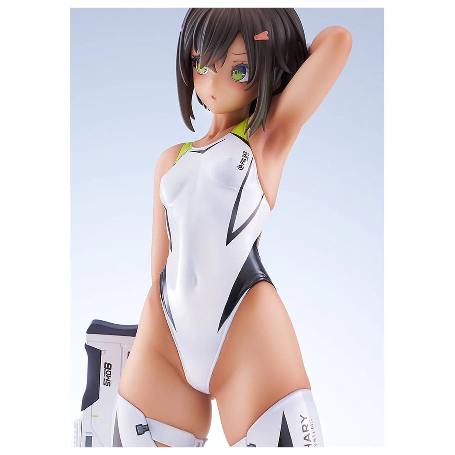 Arms Note PVC figura 1/7 Buchou-chan iz plavalnega kluba bela kopalna obleka Ver. 22 cm fotografija izdelka