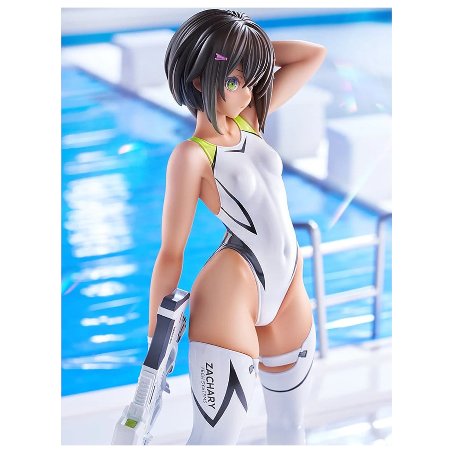 Arms Note PVC figura 1/7 Buchou-chan iz plavalnega kluba bela kopalna obleka Ver. 22 cm fotografija izdelka