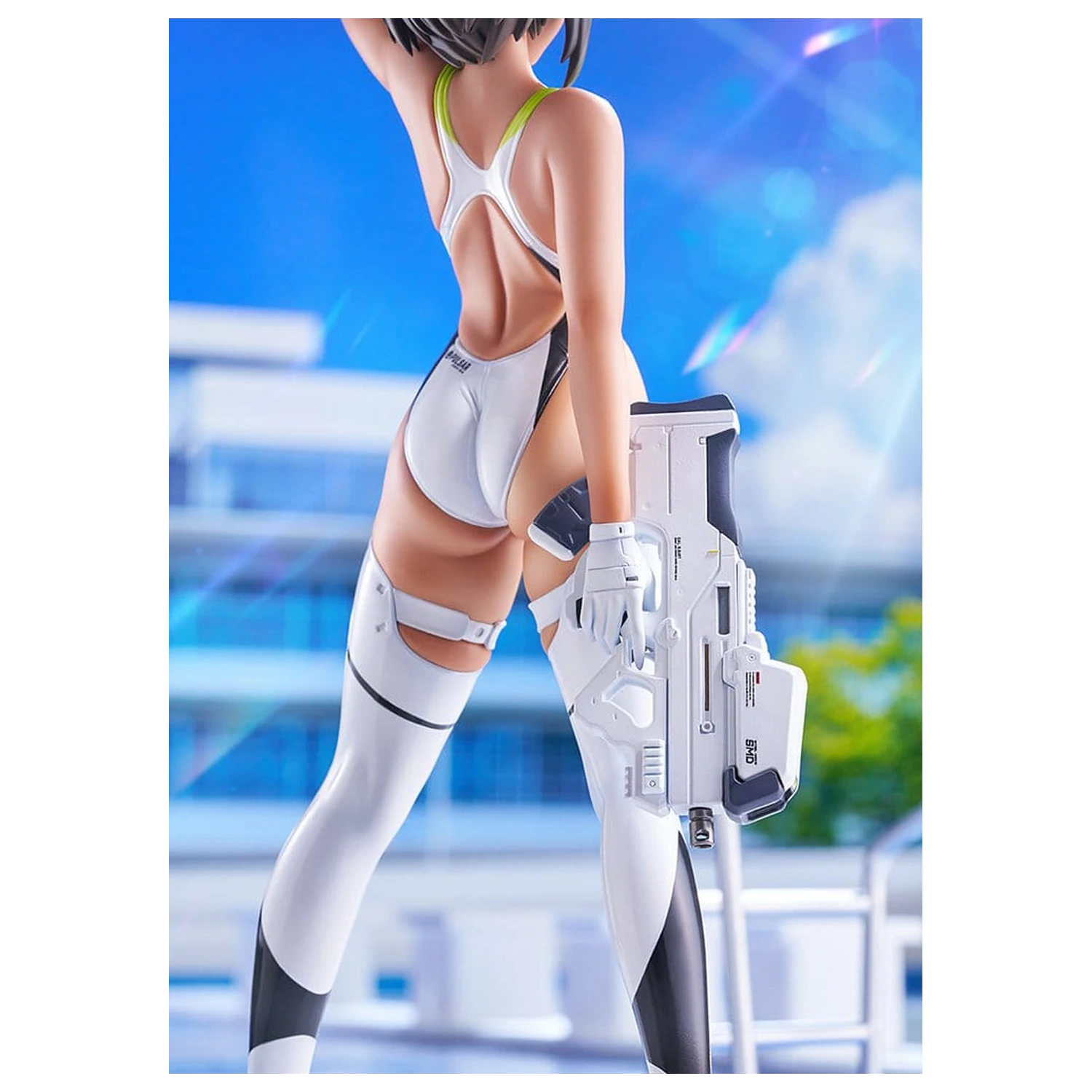 Arms Note PVC figura 1/7 Buchou-chan iz plavalnega kluba bela kopalna obleka Ver. 22 cm fotografija izdelka