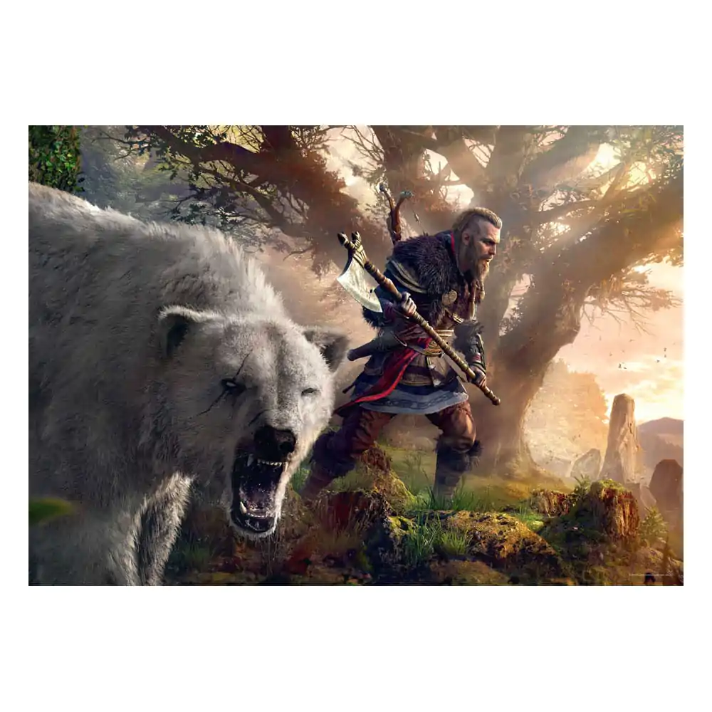 Assassin's Creed Valhalla Premium Puzzle Eivor & Polarni medved (1000 kosov) fotografija izdelka