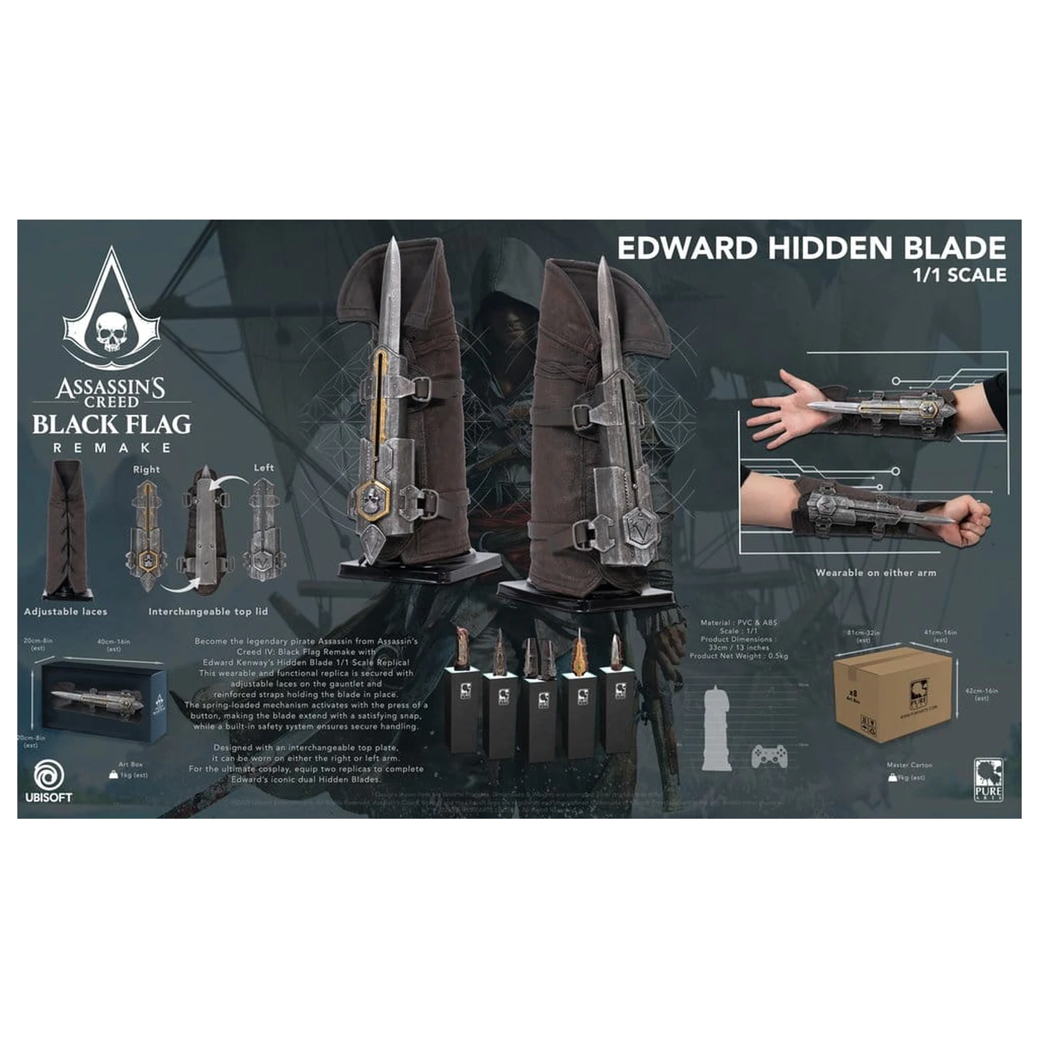 Assassin's Creed replika 1/1 Edward skrito rezilo fotografija izdelka