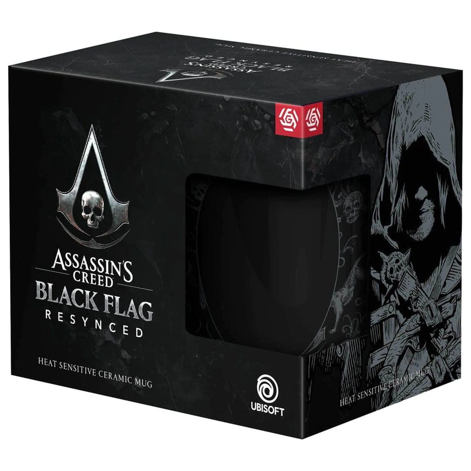 Assassin's Creed Black Flag Resynced skodelica, ki spreminja barvo na toploti, Edward Kenway 480 ml fotografija izdelka