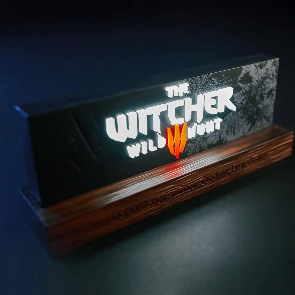 The Witcher LED svetilka Wild Hunt Logo 22 cm fotografija izdelka