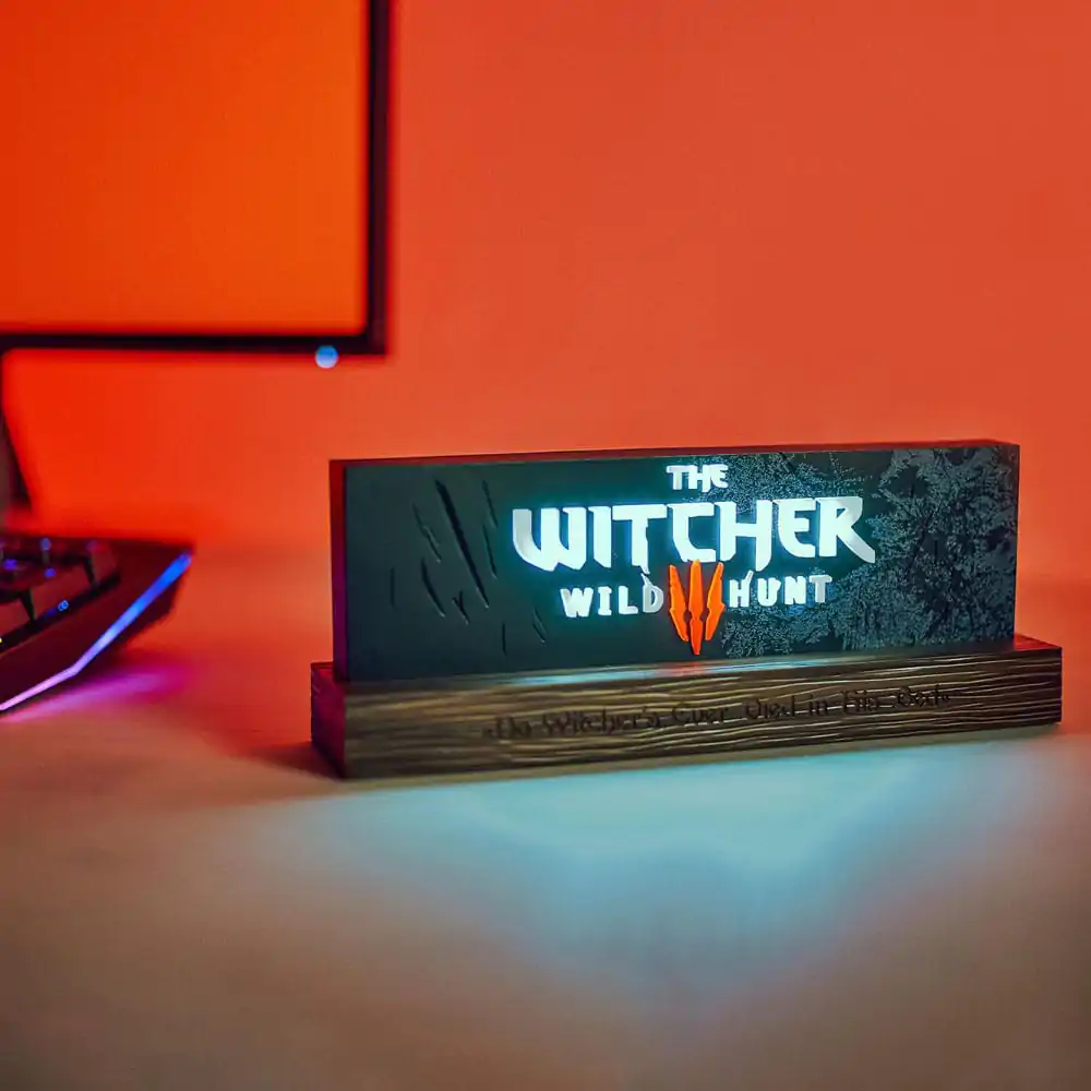 The Witcher LED svetilka Wild Hunt Logo 22 cm fotografija izdelka