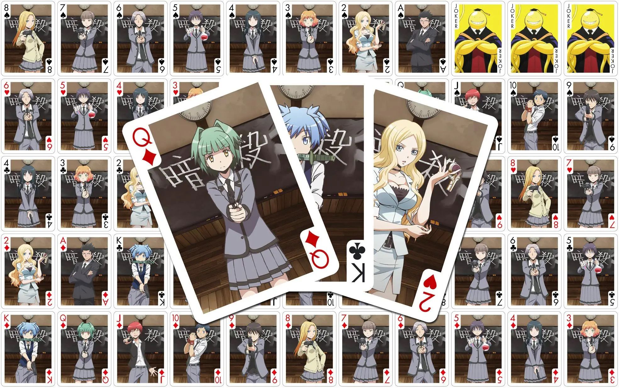 Igralne karte Assassination Classroom s Characters fotografija izdelka