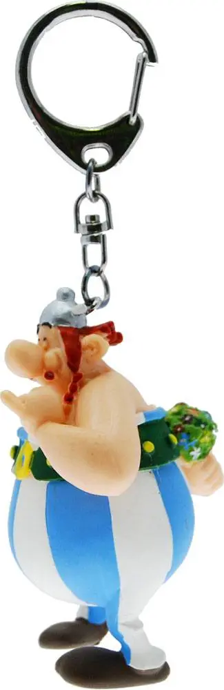 Asterix Keychain Obelix s cvetjem 13 cm fotografija izdelka