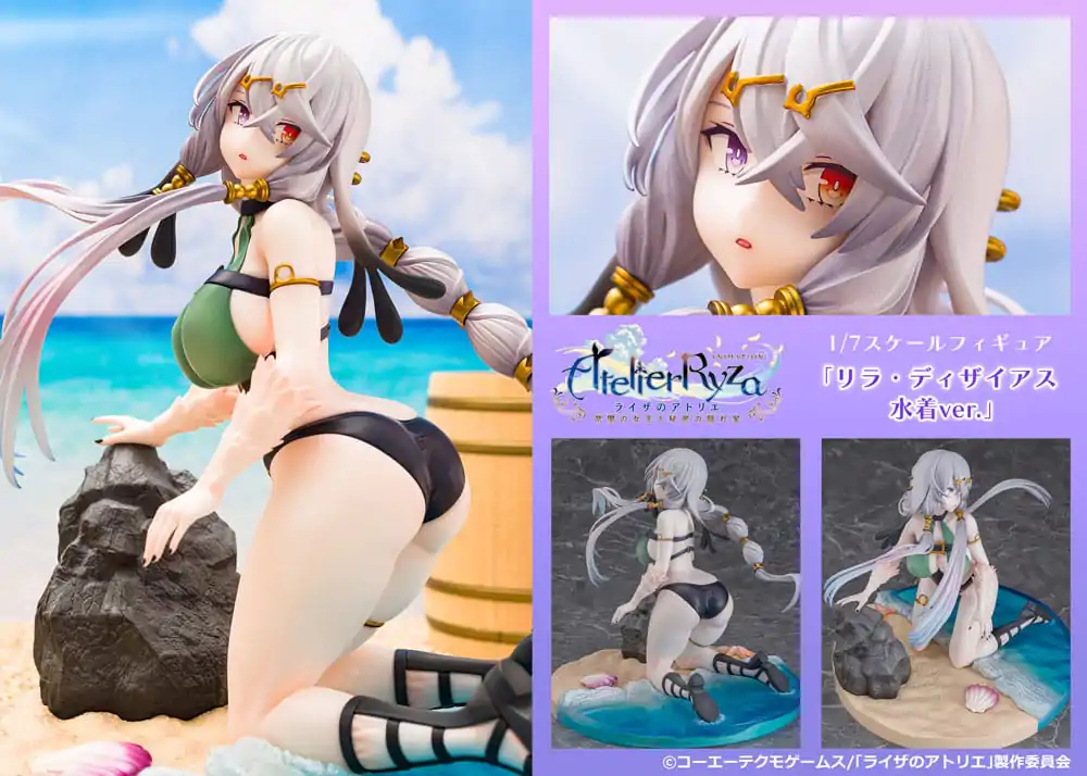 Atelier Ryza: Ever Darkness & the Secret Hideout PVC Kip 1/7 Lila Decyrus Swimsuit Ver. 17 cm fotografija izdelka