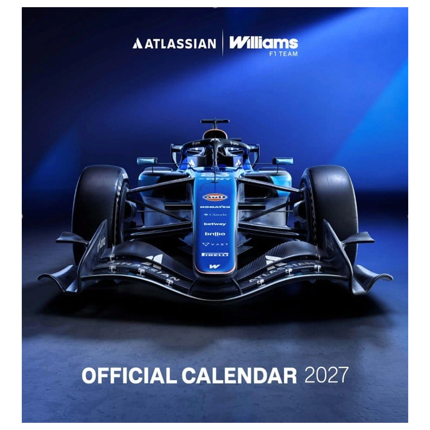 Atlassian Williams F1 Team uradni koledar 2027 30 x 30 cm fotografija izdelka