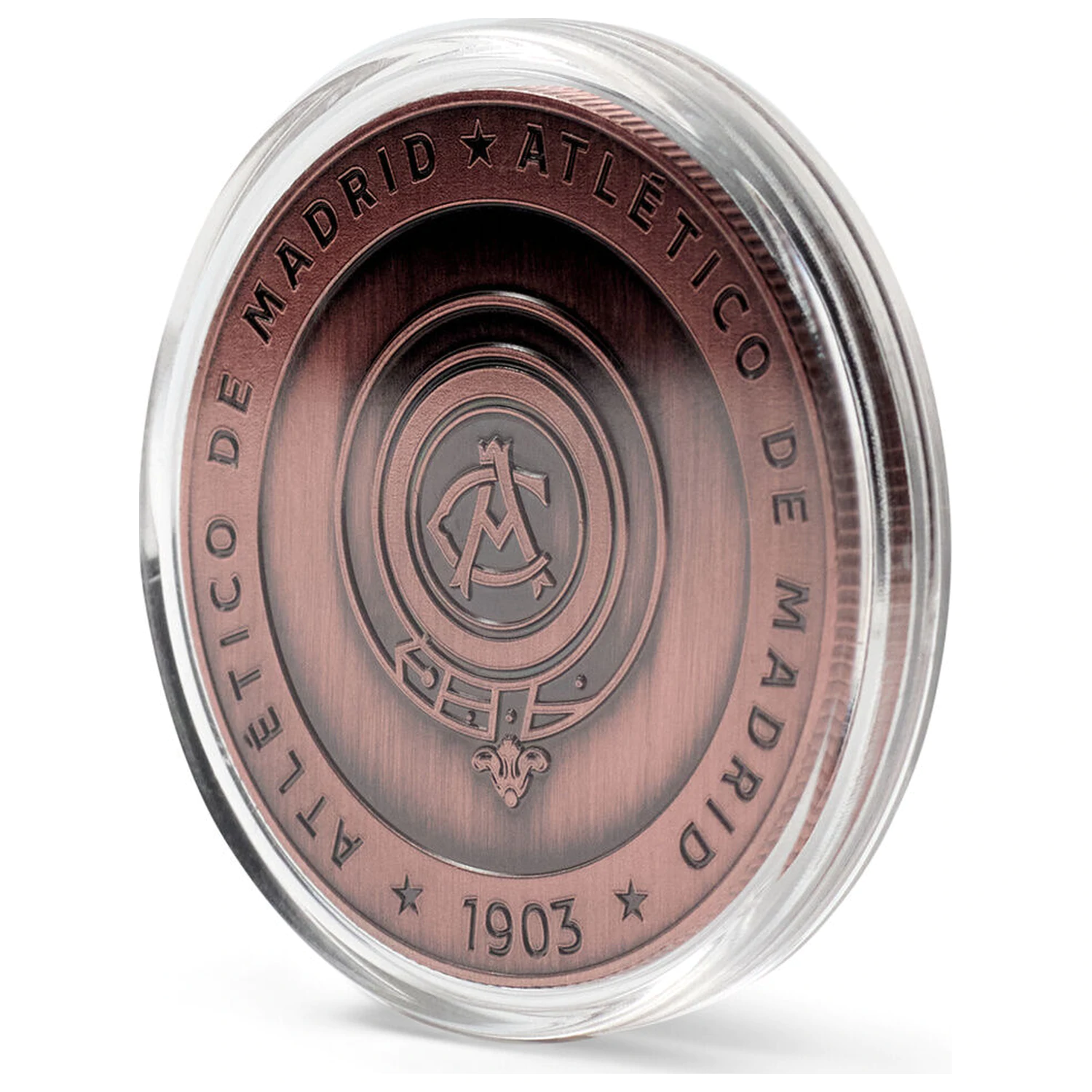 Atletico de Madrid spominski kovanec fotografija izdelka