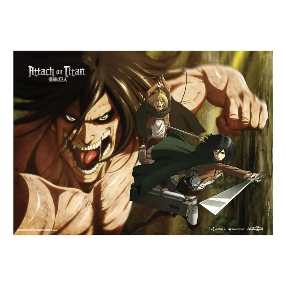 Attack On Titan Platneni Poster Attack Titan 84 x 118 cm fotografija izdelka