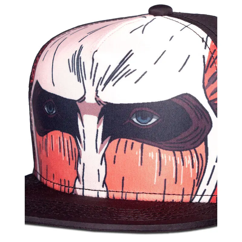 Attack on Titan kapa s ščitnikom Snapback Colossus Titan fotografija izdelka
