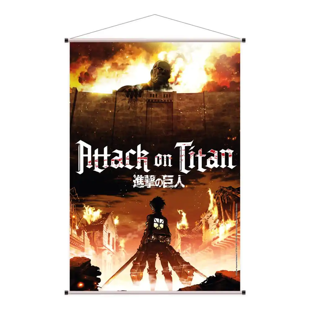 Attack on Titan Zidni zvitek Kolosalni Titan 60 x 90 cm fotografija izdelka