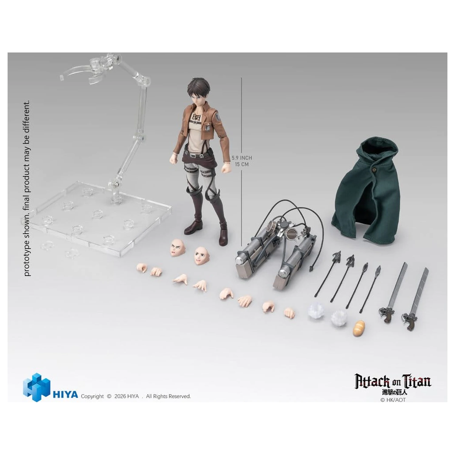 Attack on Titan Exquisite Basic Series zbirateljska figura 1/12 Eren Yeager 15 cm fotografija izdelka